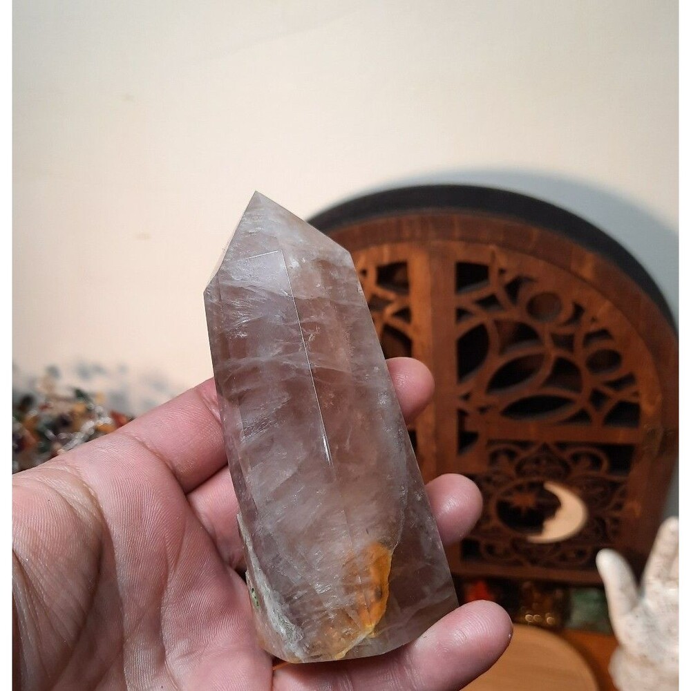 Rainbow Flourite Quartz Crystal Tower